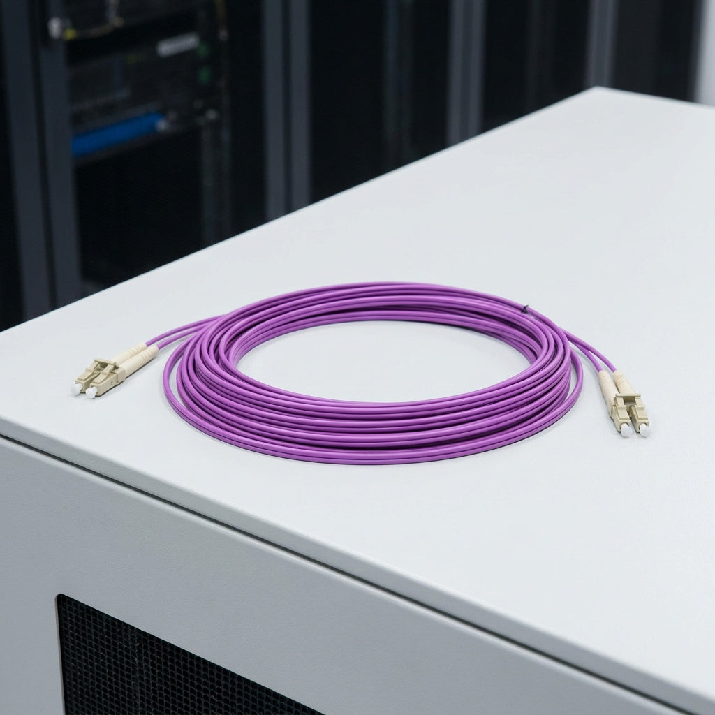 LC-LC OM4 Duplex Fiber Patch Cord