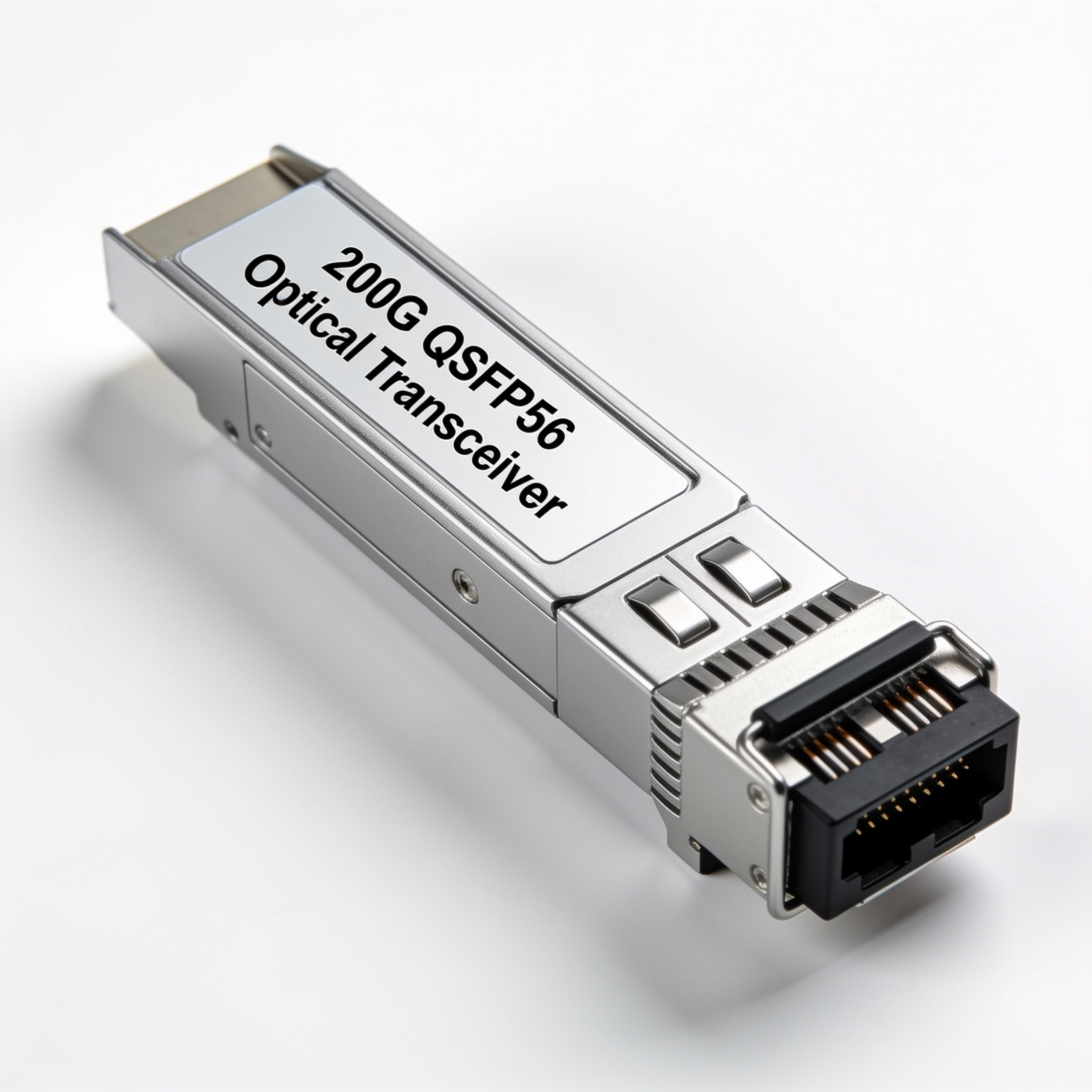 200G QSFP56 Transceiver Module, SR4 / FR4 / LR4 / AOC / DAC, 200Gbps, MPO-12 / LC, Cisco / Arista / NVIDIA Compatible