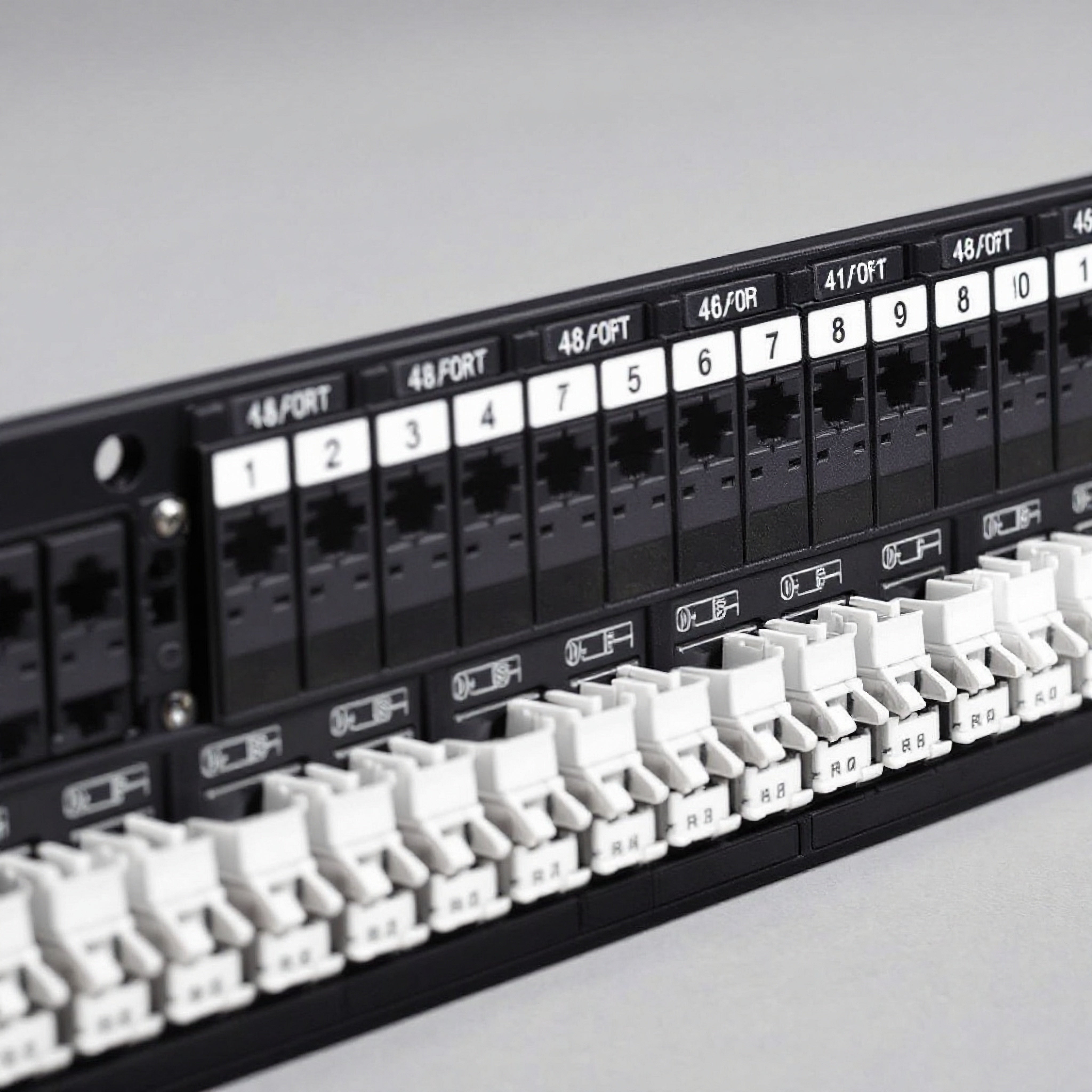 48 Port Cat6 FTP Patch Panel
