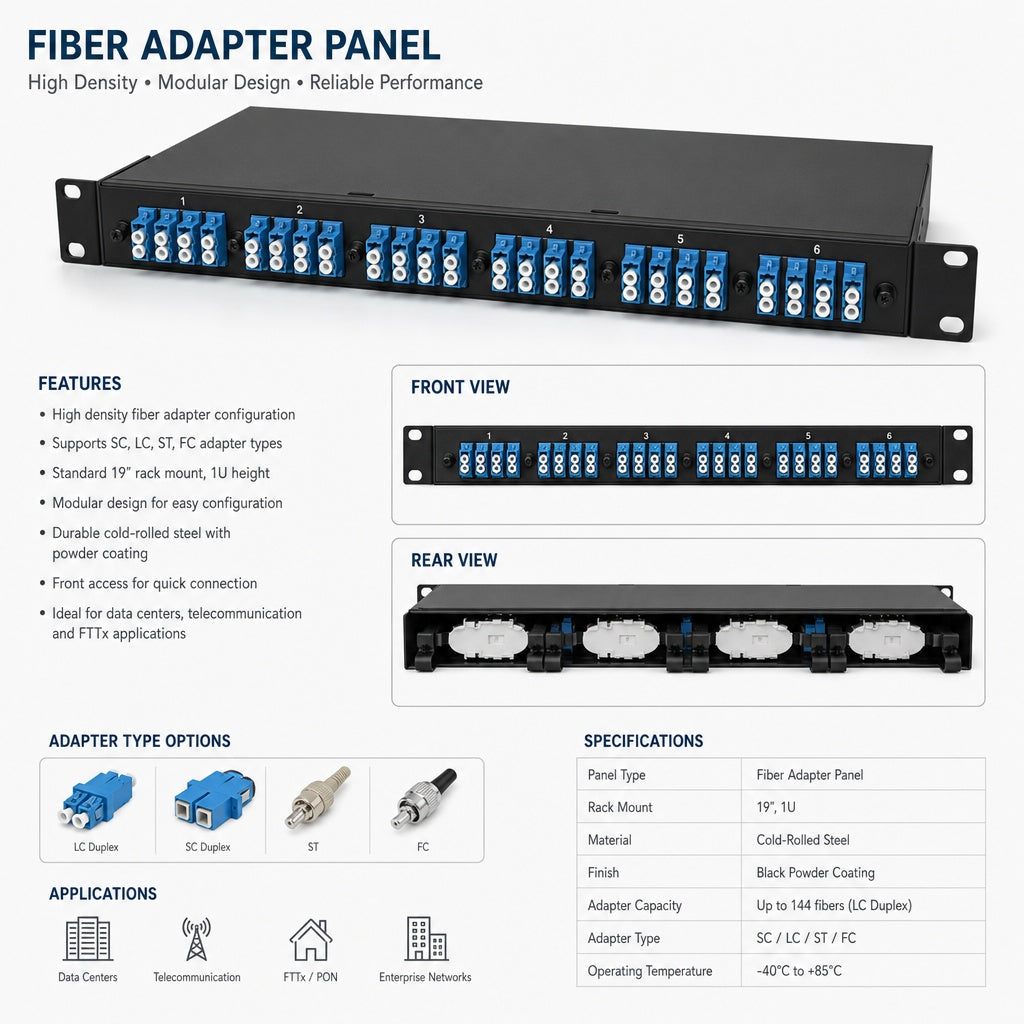 Fiber Adapter Panel