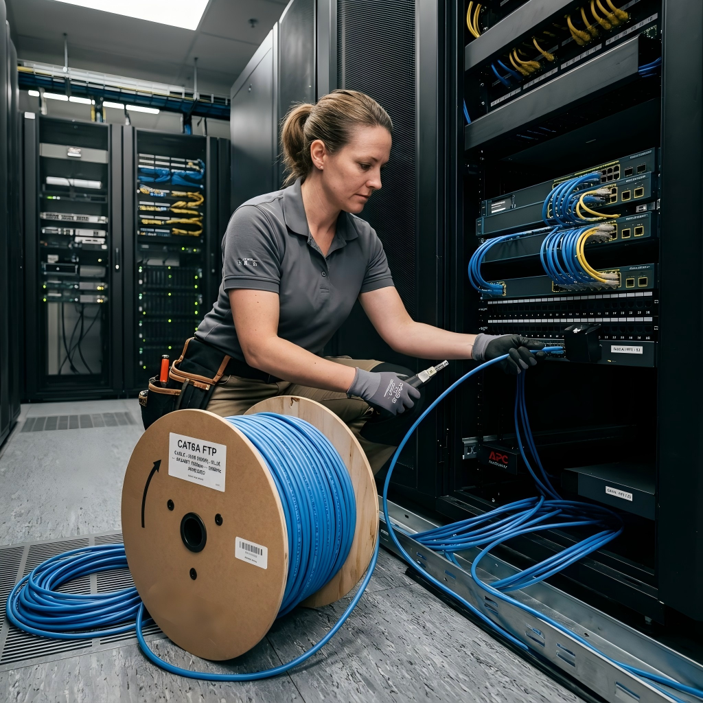 FTP CAT6A Shielded Ethernet Cable