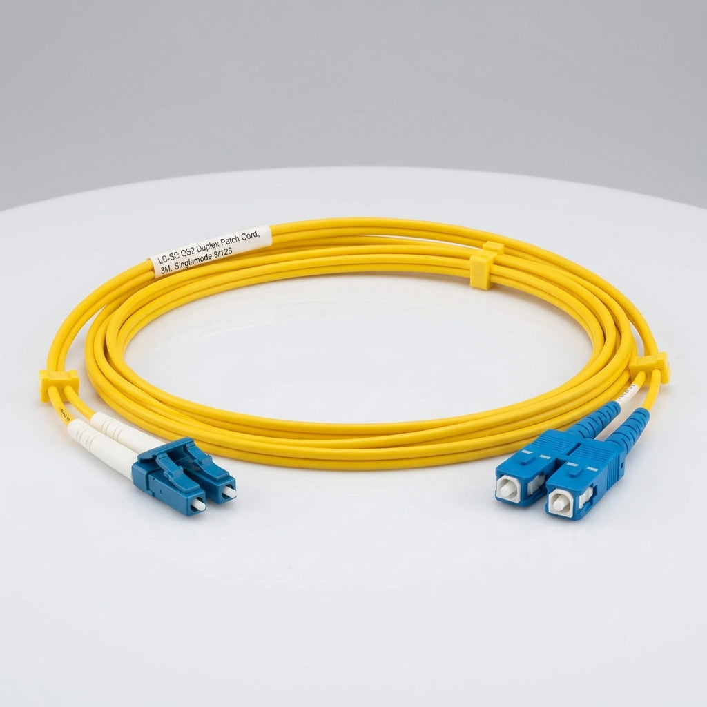 LC-SC OS2 Duplex Fiber Patch Cord