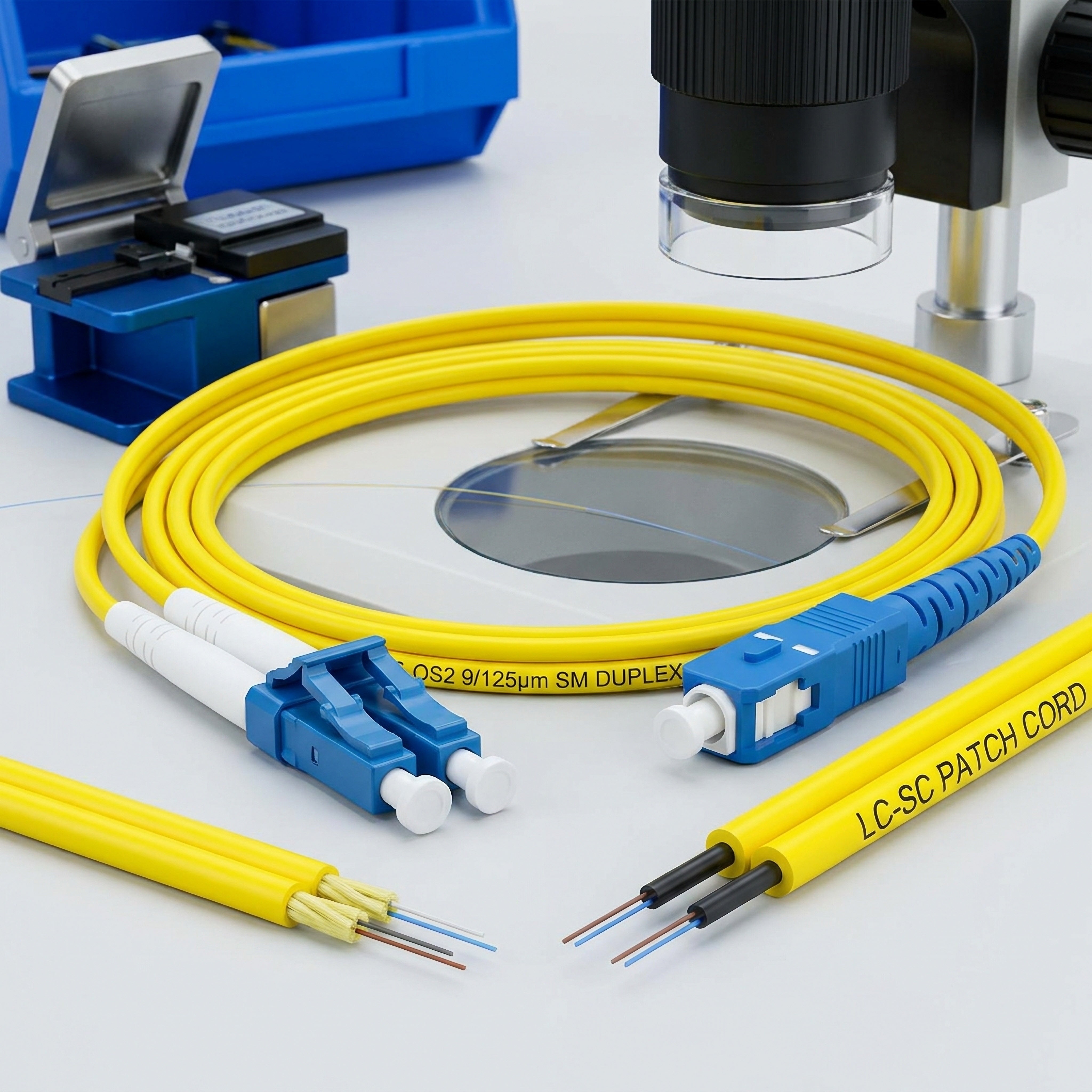 LC-SC OS2 Duplex Fiber Patch Cord