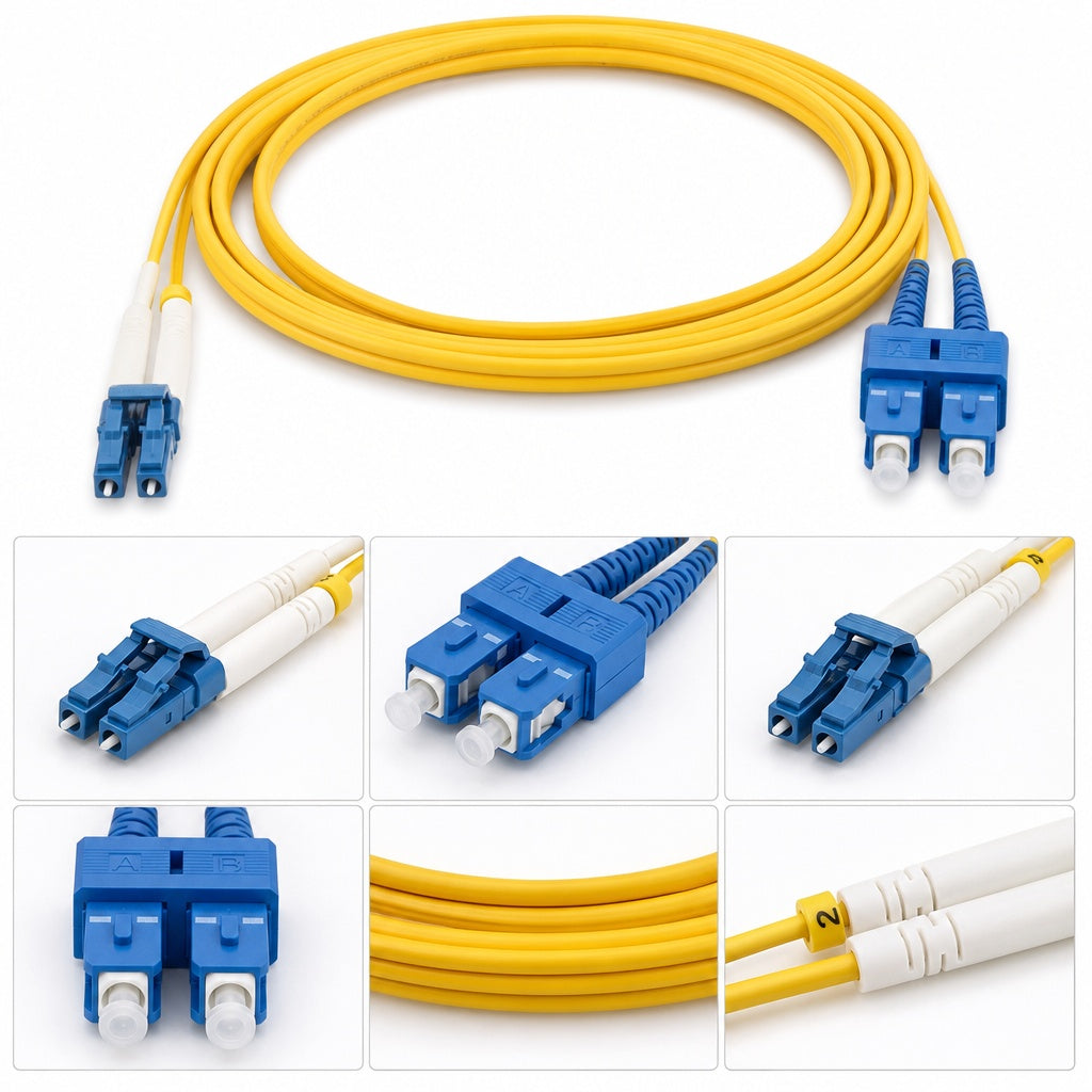 LC-SC OS2 Duplex Fiber Patch Cord
