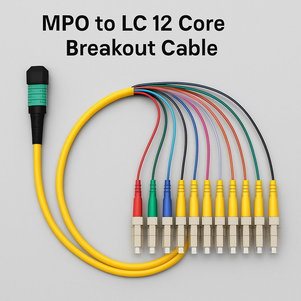 MPO to LC 12 Core Breakout Cable
