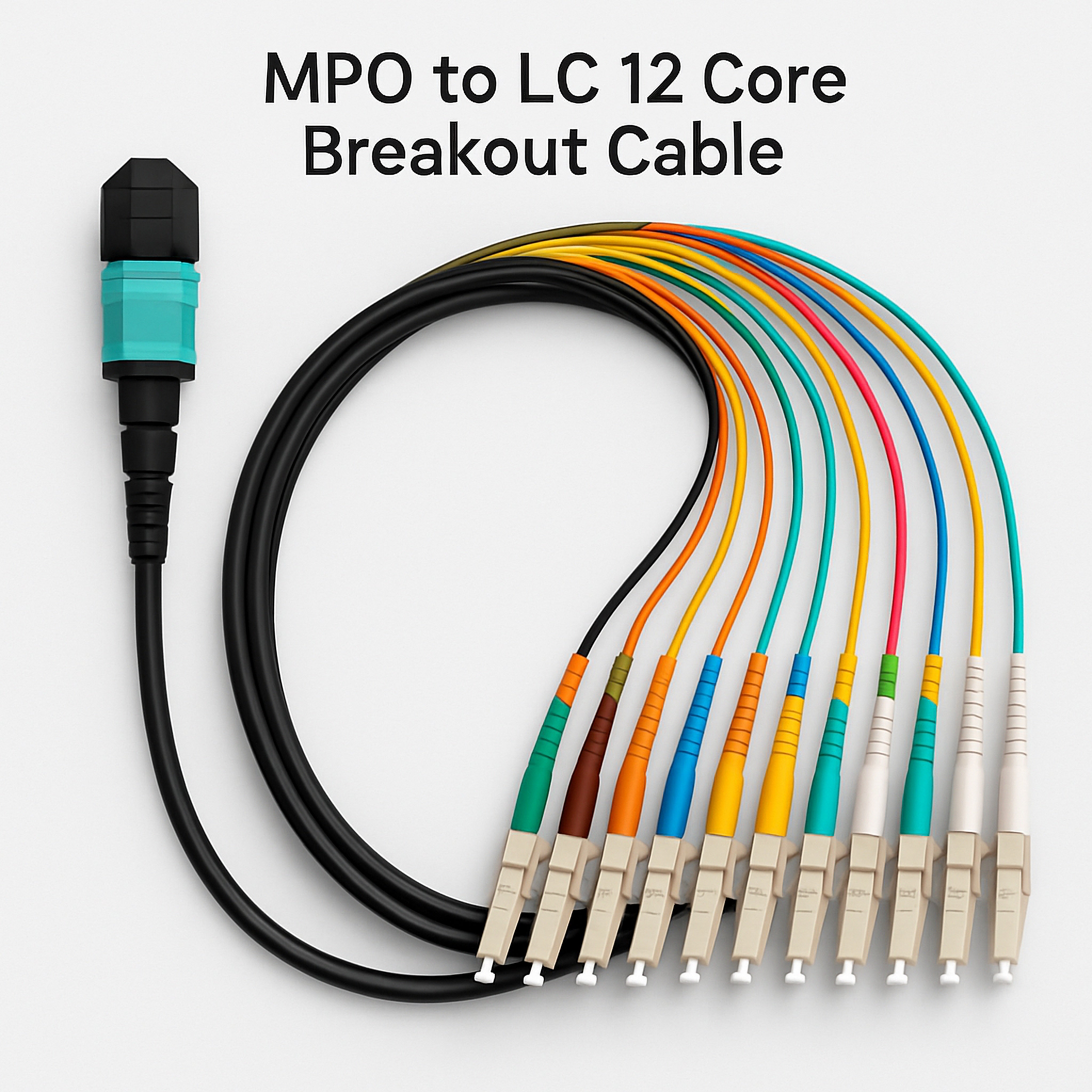 MPO to LC 12 Core Breakout Cable