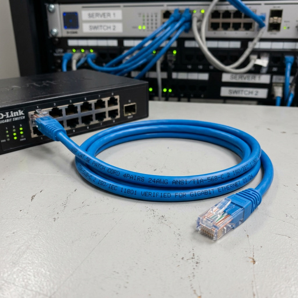 UTP CAT5E Patch Cord – High-Speed Unshielded Ethernet Network Cable