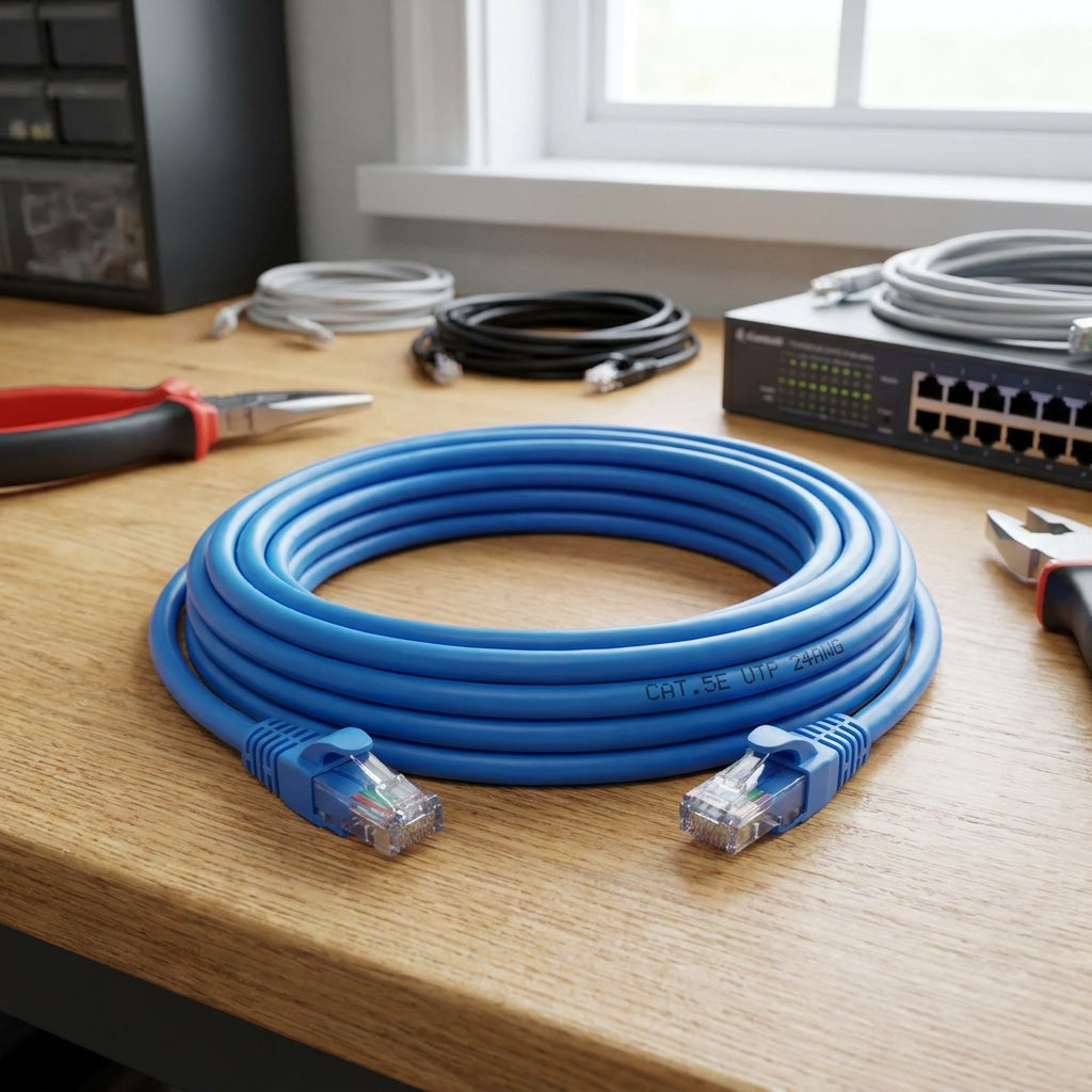 UTP CAT5E Patch Cord – High-Speed Unshielded Ethernet Network Cable