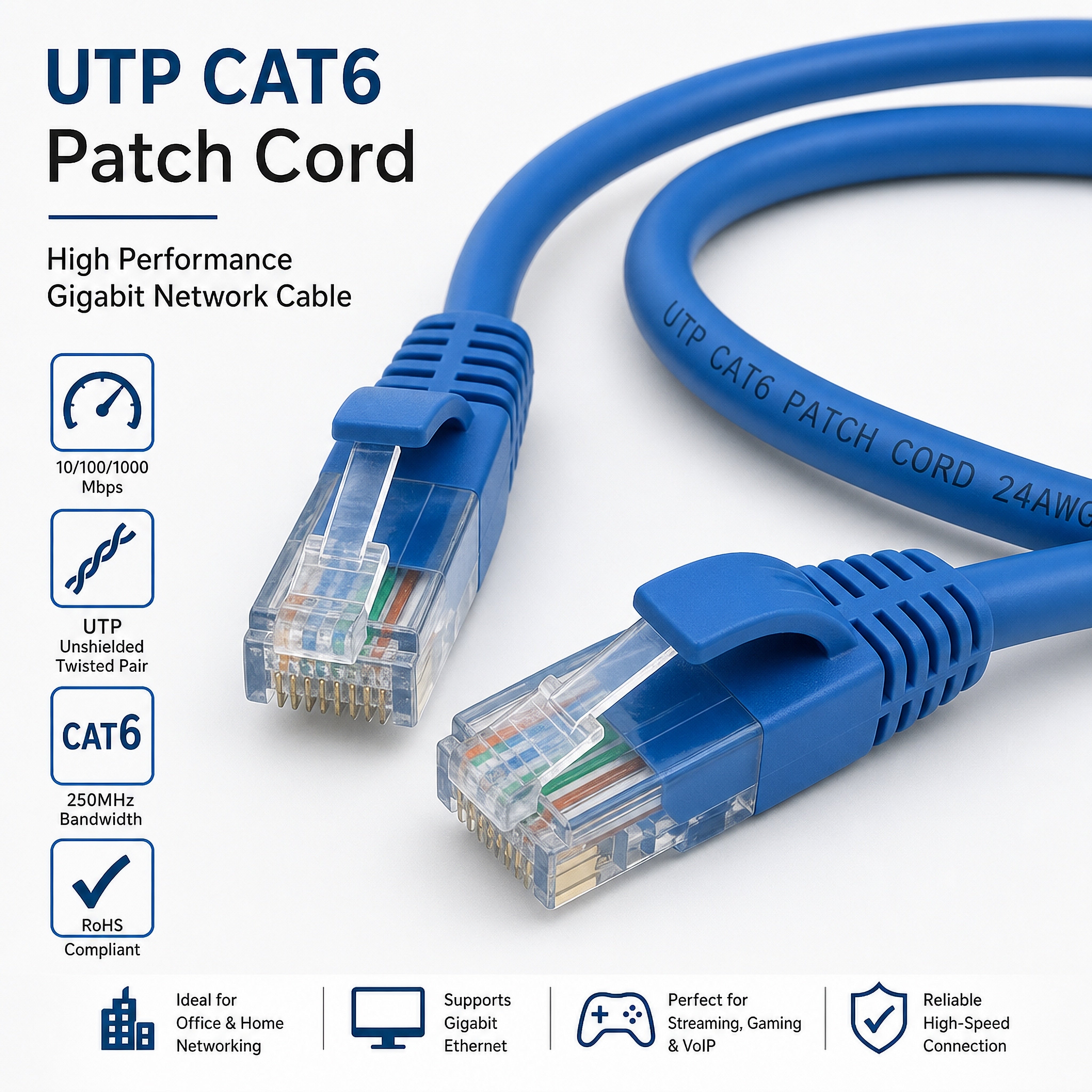 UTP CAT6 Patch Cord copper network