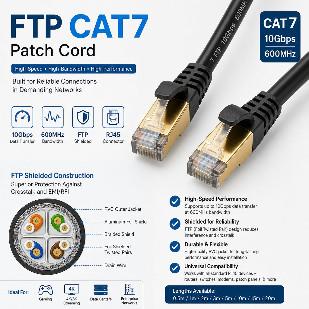 FTP CAT7 Patch Cord Network Cable