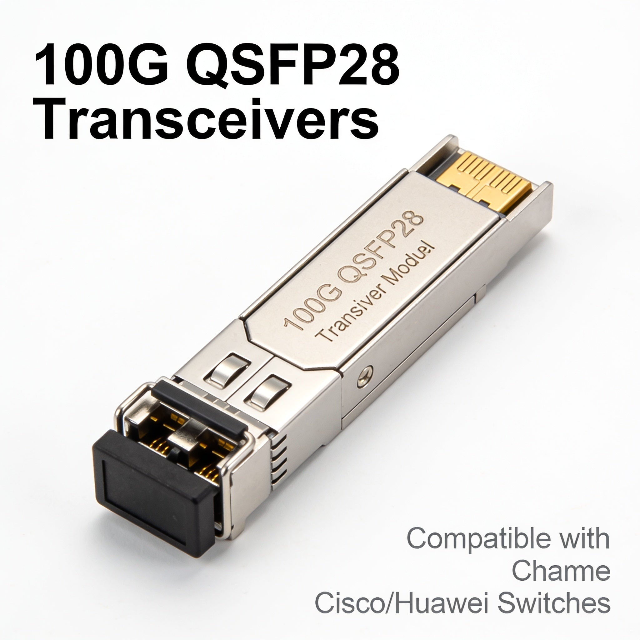 100G QSFP28 Transceiver Module, SR4 / LR4 / CWDM4 / PSM4, 100Gbps, MPO / LC, Cisco / Arista / Juniper Compatible