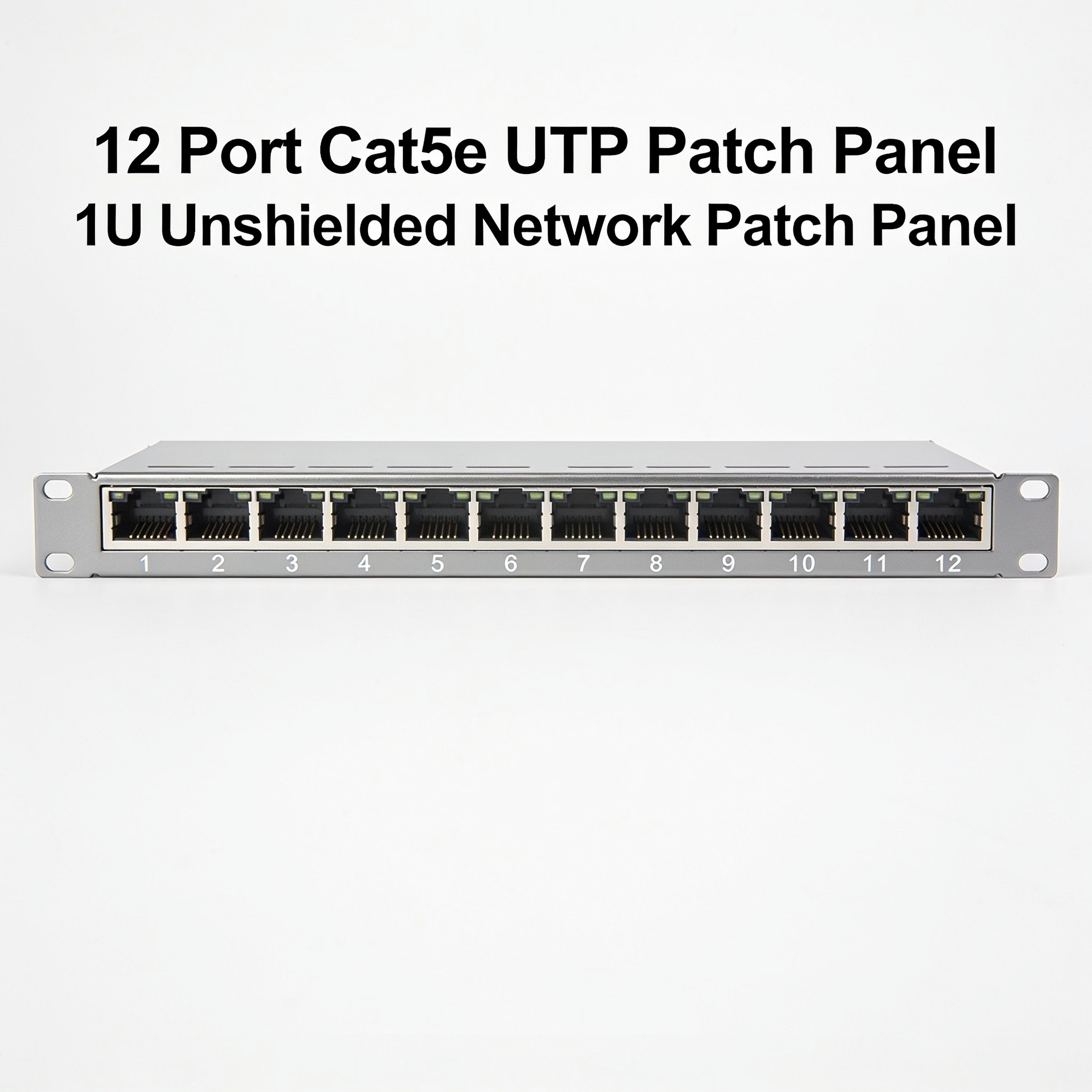 12 Port Cat5e UTP Patch Panel