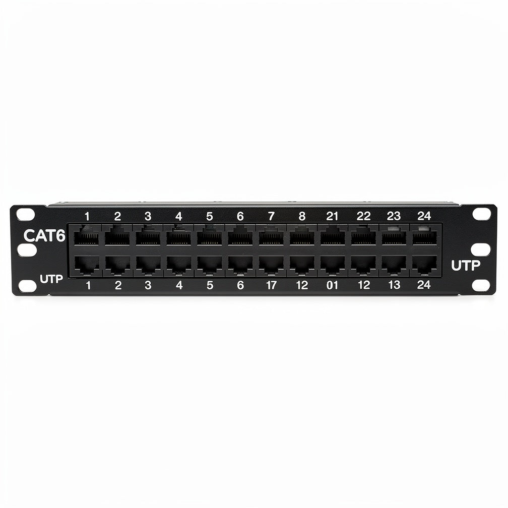 24 Port Cat6 UTP Patch Panel