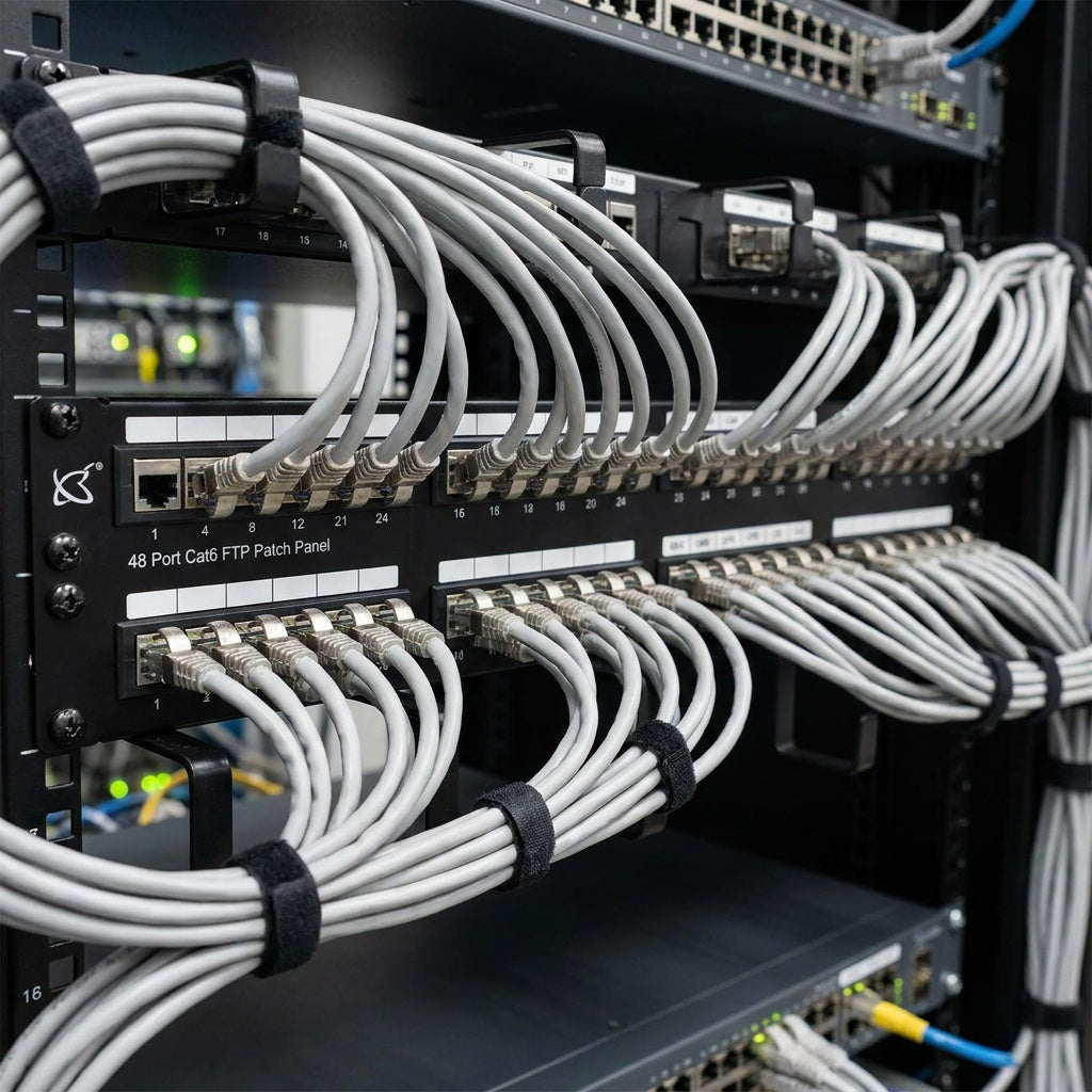 48 Port Cat6 FTP Patch Panel