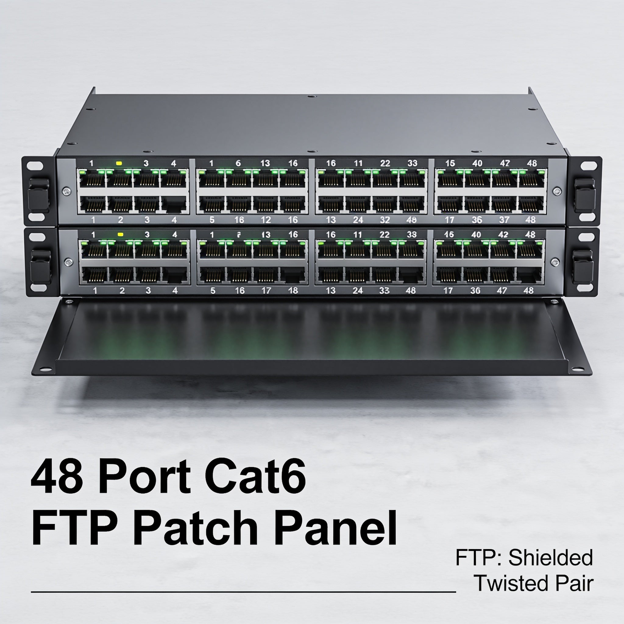 48 Port Cat6 FTP Patch Panel