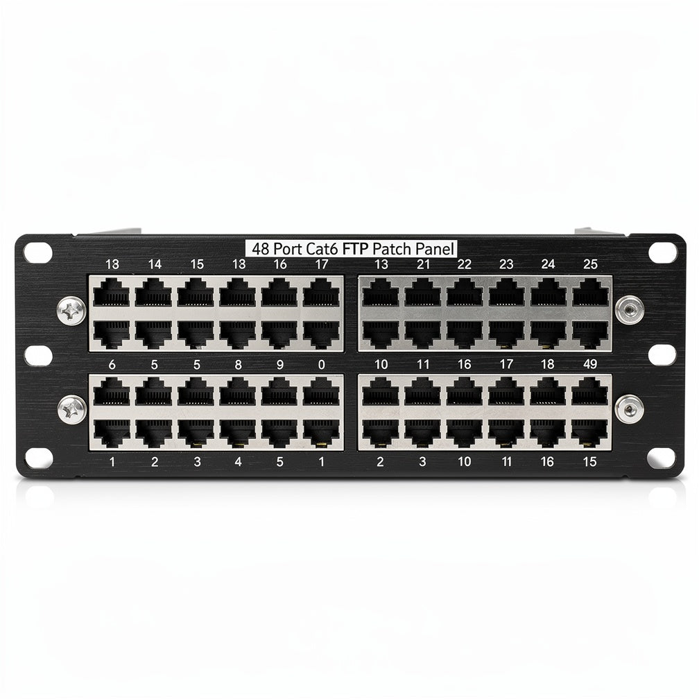 48 Port Cat6 FTP Patch Panel