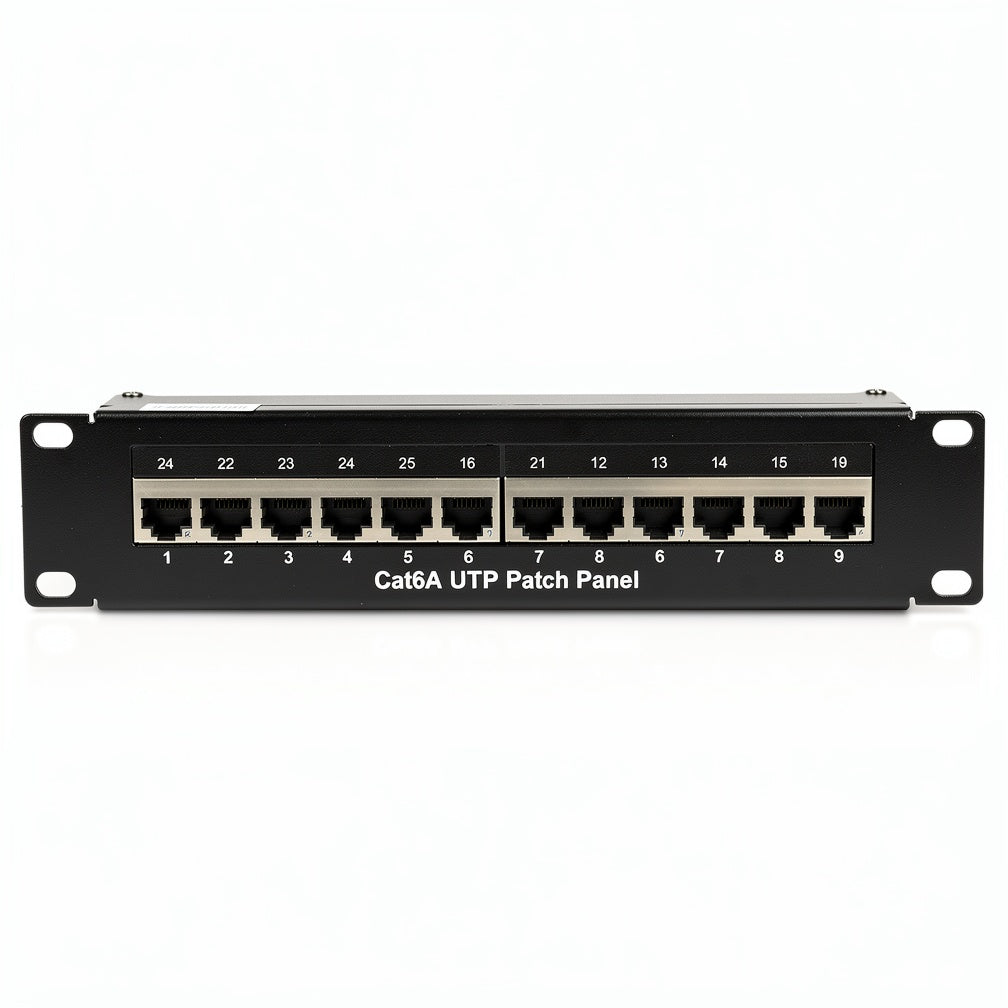 24 Port Cat6A UTP Patch Panel