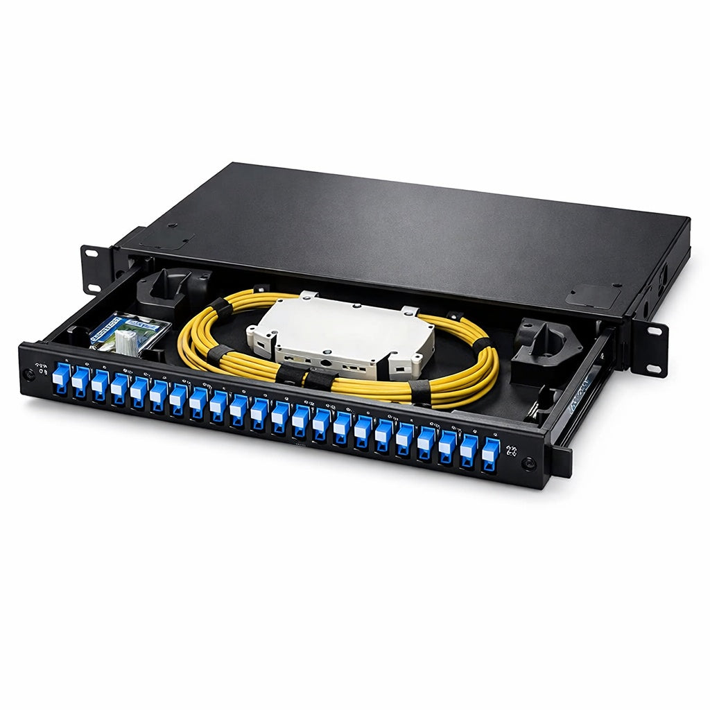 24 Port Sliding Fiber Optic Patch Panelv