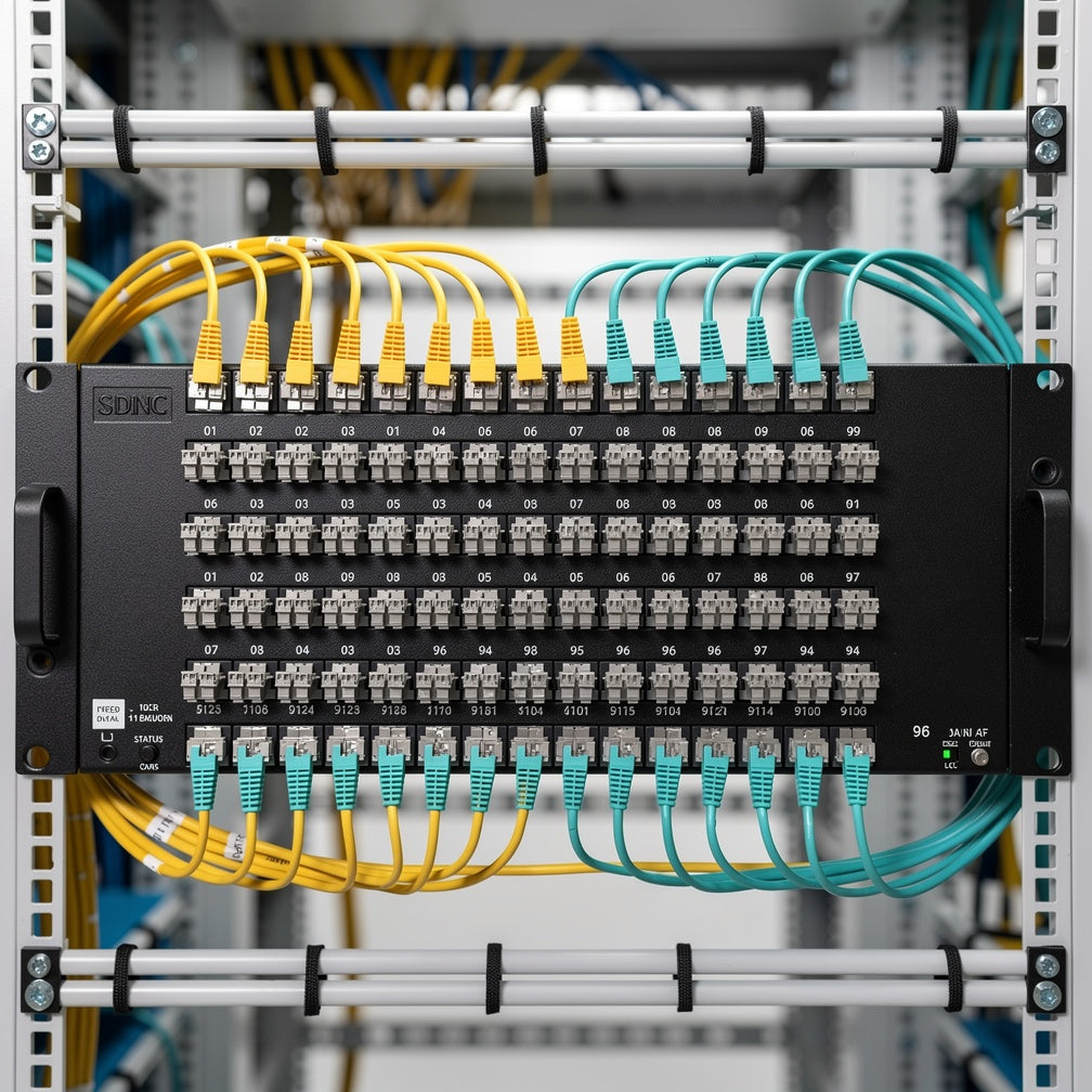 96 Port Rack Mount Fiber Optic Patch Panel