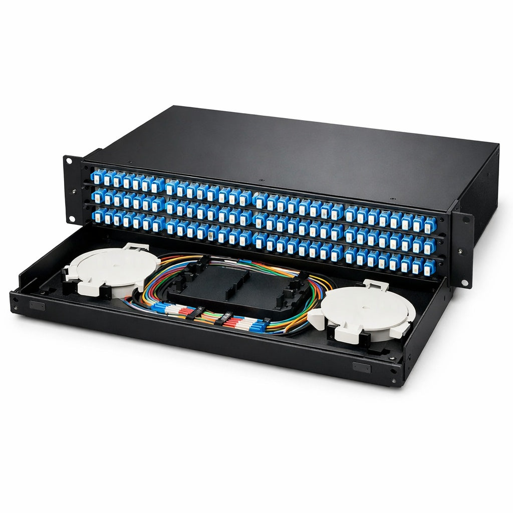 96 Port Rack Mount Fiber Optic Patch Panel