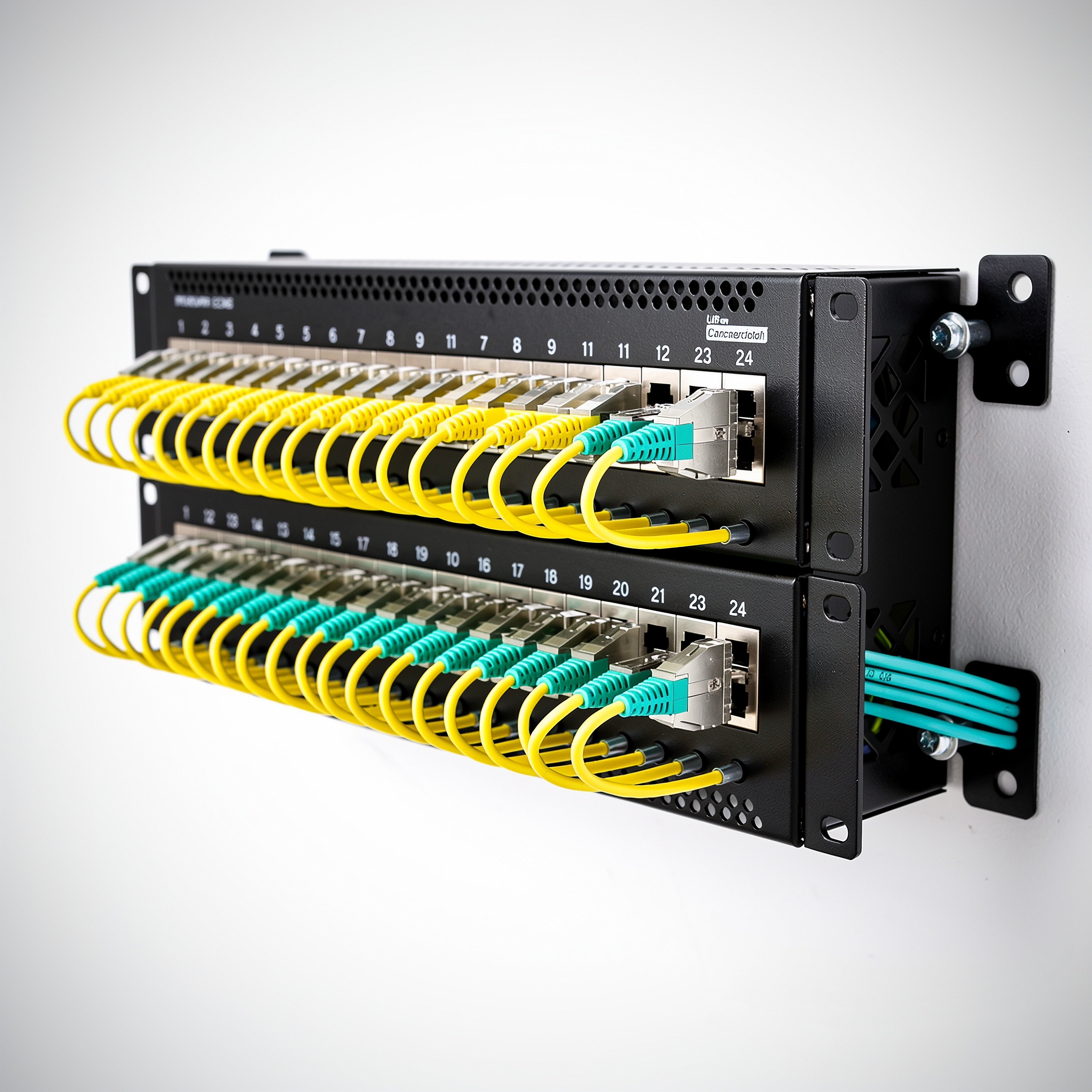 24 Port Wall Mount Fiber Optic Patch Panel