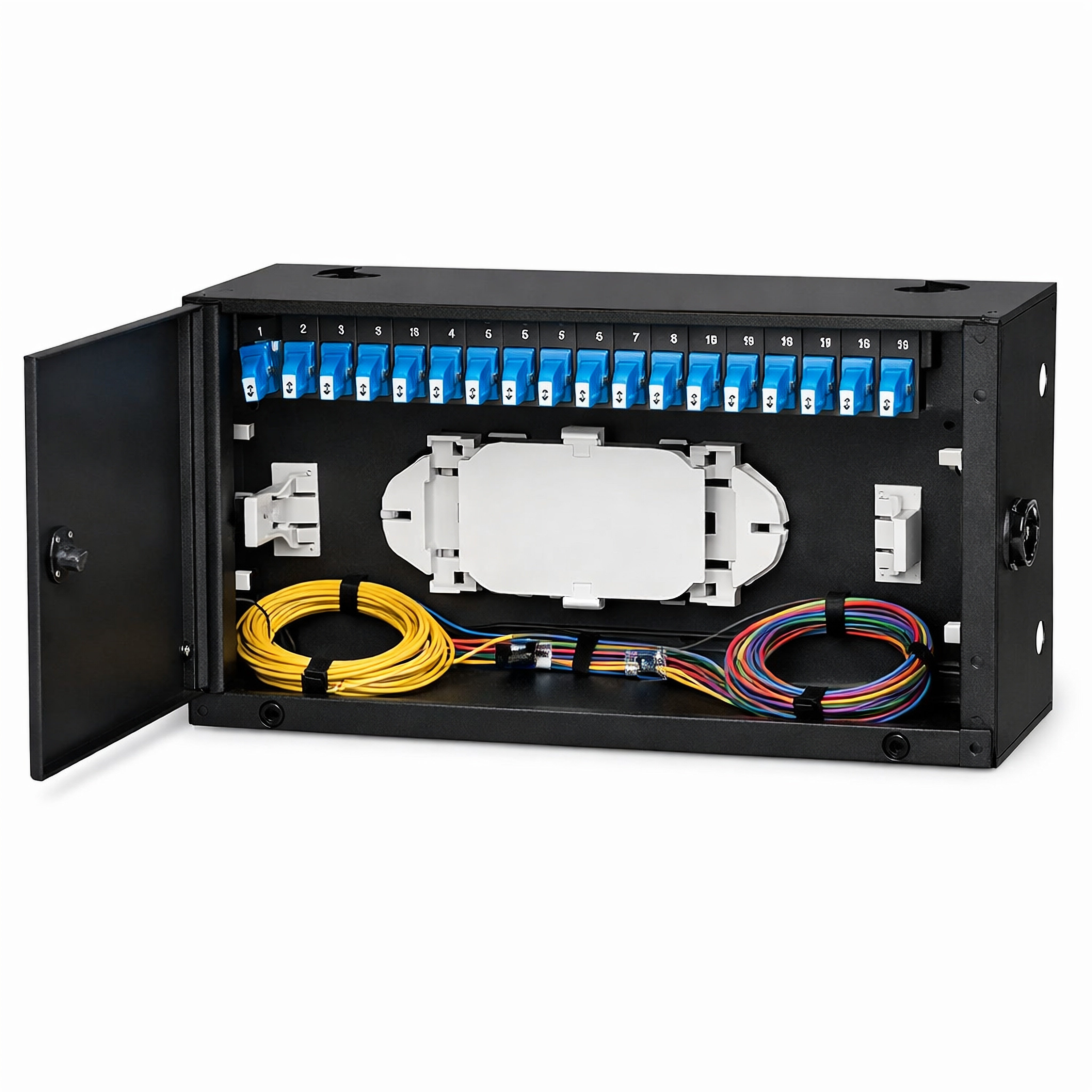 24 Port Wall Mount Fiber Optic Patch Panel