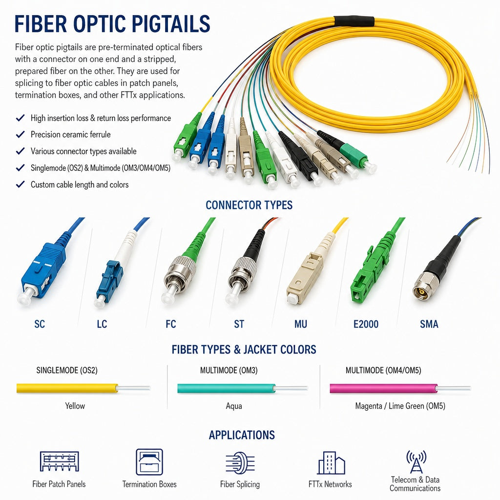 Fiber Optic Pigtails