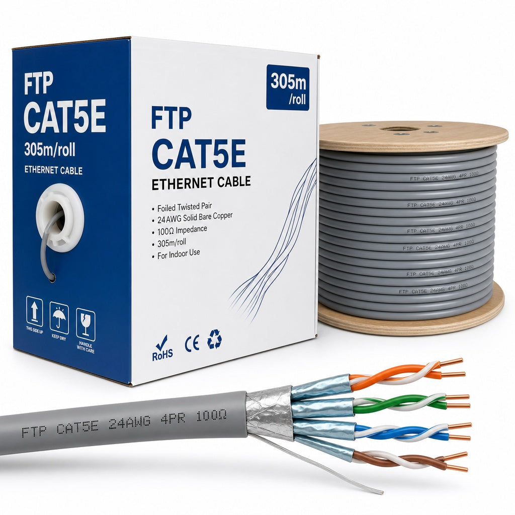 FTP CAT5E Shielded Ethernet Cable PVC jacket