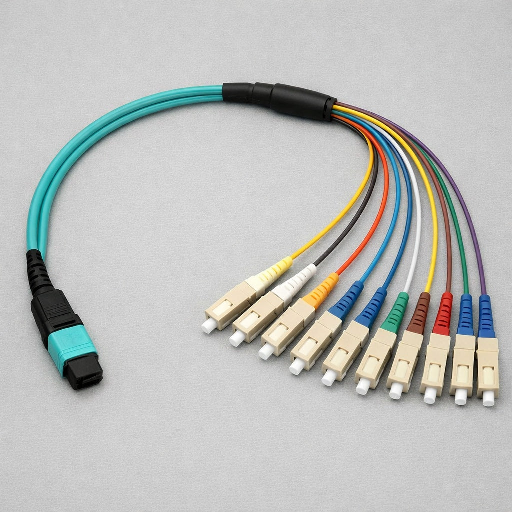 MPO/MTP to SC Breakout Cable | High-Density Fiber Optic Cable for Data Centers & Networks